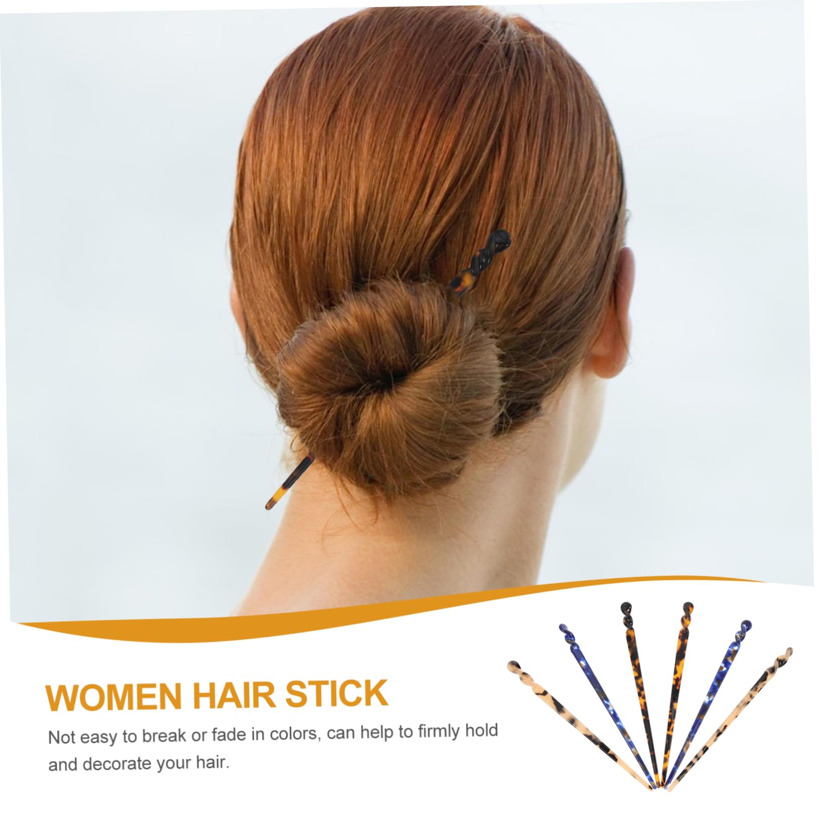 FRCOLOR 3 Set Di Forcine Per Eleganti Accessori Per Stile Retrò Con Bordi Lisci Per Realizzare Chignon Uso Quotidiano 6 Pezzi*3