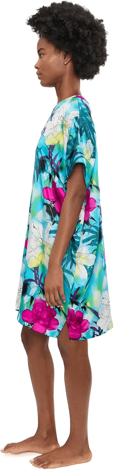 N by Natori Viva Printed Satin Sleepshirt