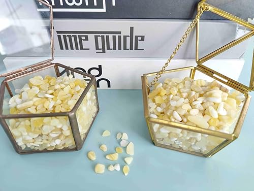 Miniatura 8 de MAIBAOTA Chips de cristal de ópalo natural a granel, pequeñas piedras pulidas trituradas, piezas de cuarzo de cristal triturado, piedras decorativas