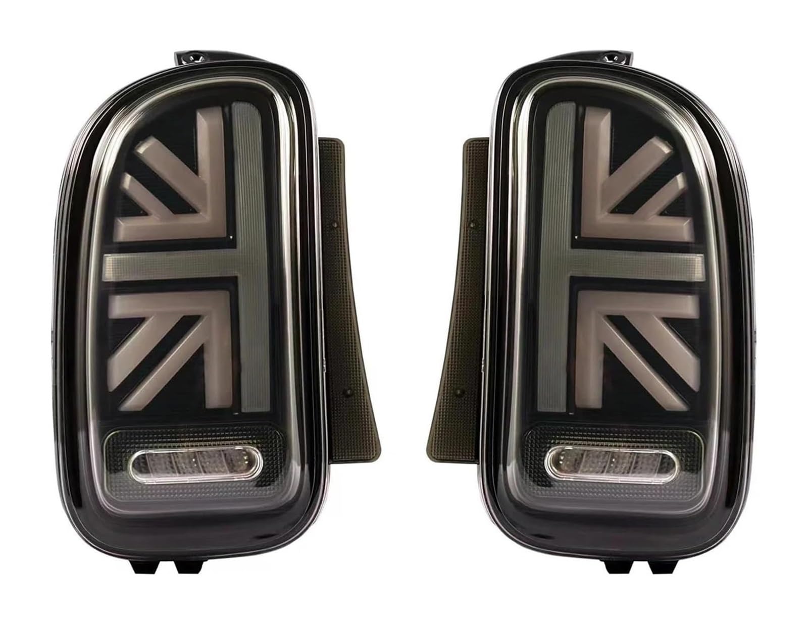 Para Cooper Para Clubman Para R55 Freno Inverso Luz Señal Giro Secuencial Luces Traseras Coche Conjuntos Señal Giro Espejo(2pcs Smoke)