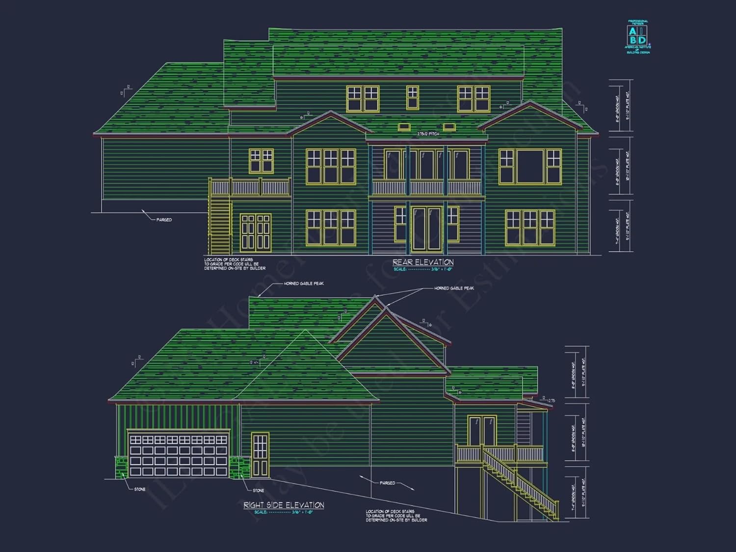20-1082 HOUSE PLAN - Spacious Transitional House Plan with 5, 903 Sq. Ft. Design