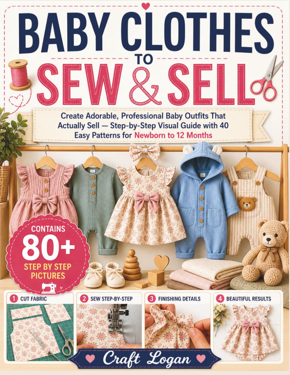 BABY CLOTHES TO SEW & SELL: Create Adorable, Professional Baby Outfits That Actually Sell — Step-by-Step Visual Guide with 40 Easy Patterns for Newborn to 12 Months