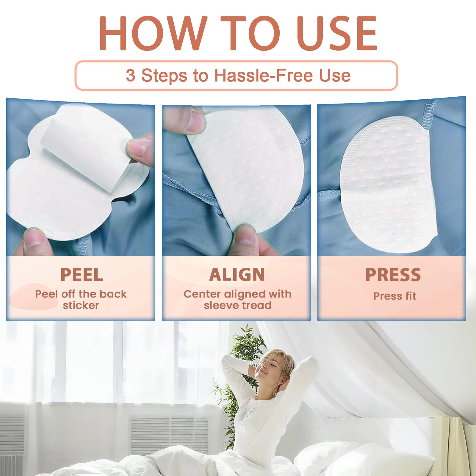 80 Piezas Almohadilla De Axila Autoadhesiva, Almohadillas Sudor Axilas, Desechables Almohadillas Protectoras Para El Sudor, AbsorcióN Y Reducir Olor, Para Mujeres Y Hombres