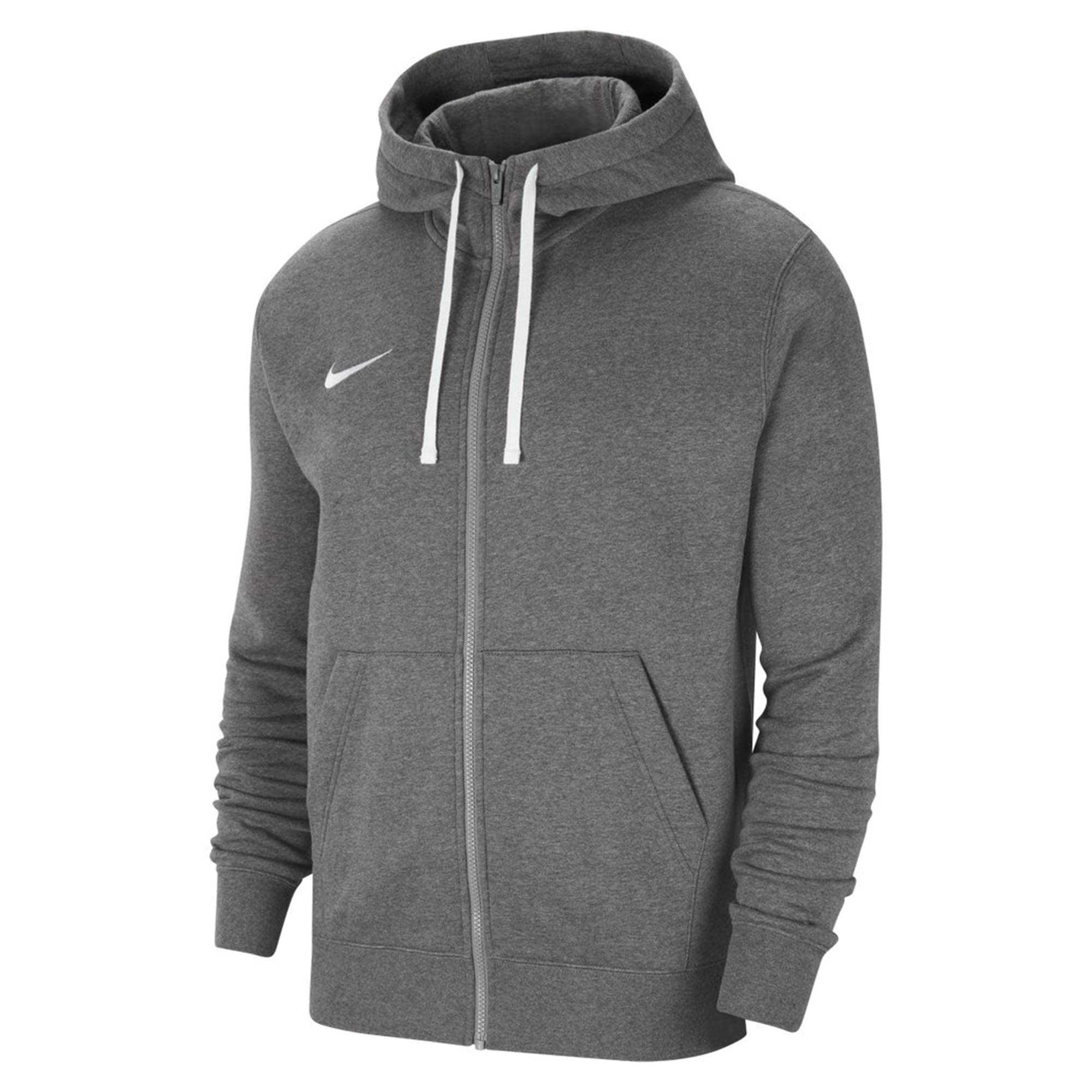 Nike Herren M Nk Flc Park20 Fz Hoodie Und Reißverschluss -Sweatshirt, Charcoal Heathr/White/White, L EU