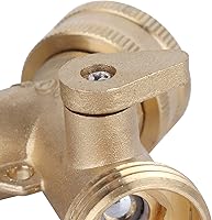 Vista 8 de Divisor de manguera de jardín de 2 vías, conector de manguera de jardín resistente de latón y divisor de salida para NPT 3/4, divisor de manguera