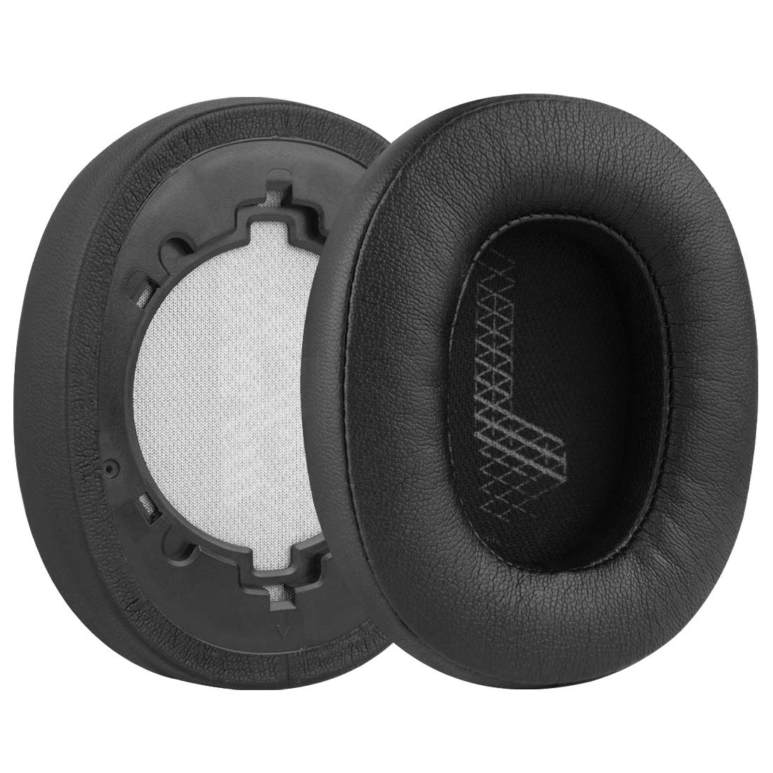 Geekria QuickFit Replacement Ear Pads for JBL Live 500BT Headphones Ear Cushions, Repair Parts (Black)