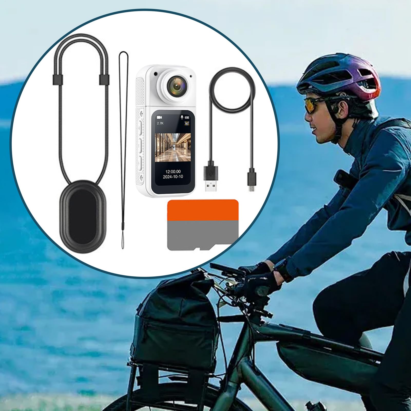 Generico Pov Camera Fotocamera Da Pollice Senza Mani Per Riprese Pov | Video e Foto Senzaman per Sport Vlog Familiare Viaggi Passeggiate con Animali Ciclismo Avventura