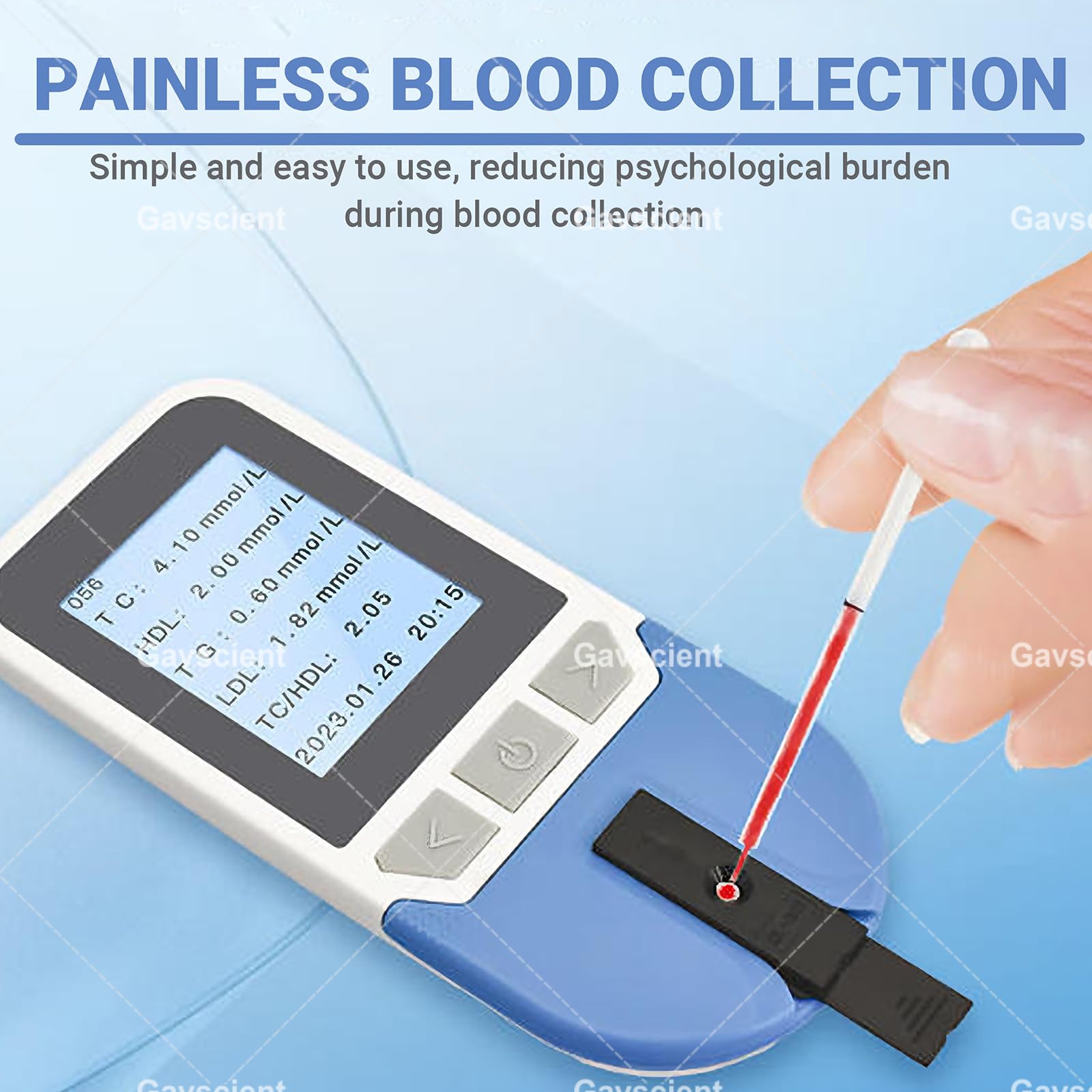 5-in-1 Lipid-Monitor Cholesterinüberwachung-Set, Mit 25 Teststreifen, 200 Speicherwerte, Präzisionsmessung Blutfette, Schnelle Ergebnisse Für Zuhause
