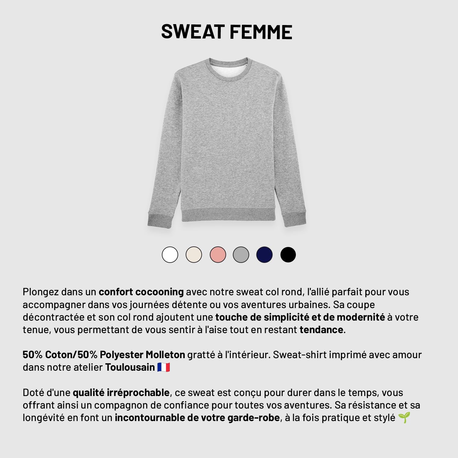 We Are Family, Sweat Humoristique, pour Femme, Mamy Poule, Manches Longues, Coupe Classique, Cadeau Original, Sweat Humour 50% Coton 50% Polyester