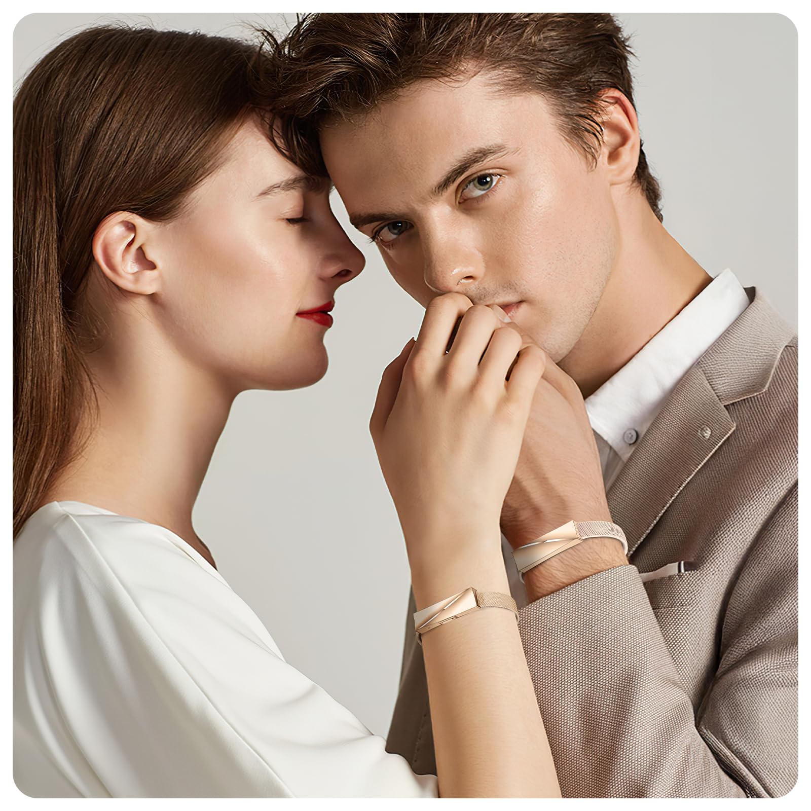 Pulsera de Actividad Deportiva y Elegante sin Pantalla | Monitoreo 24/7 de Actividad, Sueño & Frecuencia Cardíaca, Modo Multideporte, Batería 15 Días, Resistente al Agua IP68