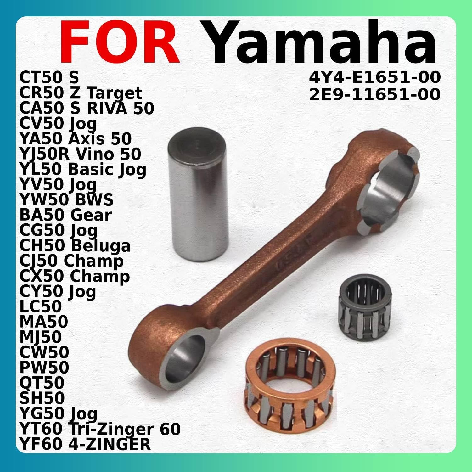 asta bilanciere scarico Adatto per Yamaha YJ50R YL50 YV50 YW50 BA50 CG50 Vino Jog BWS Gear 2E9-11651-00 Moto Albero Motore Biella Kit punteria scarico