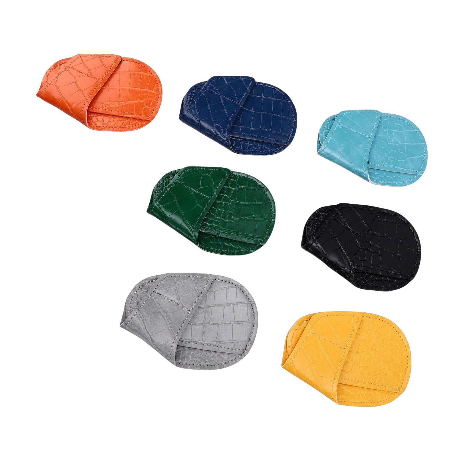 Sxhlseller Iron Woods Golfschlägerkopfhüllen, 7-teilig, Magnetischer Verschluss, Schützendes PU-Leder-Eisenschlägerkopfhüllen-Set mit Belüftungsdesign für den Schutz von Iron Woods Golfschlägerköpfen