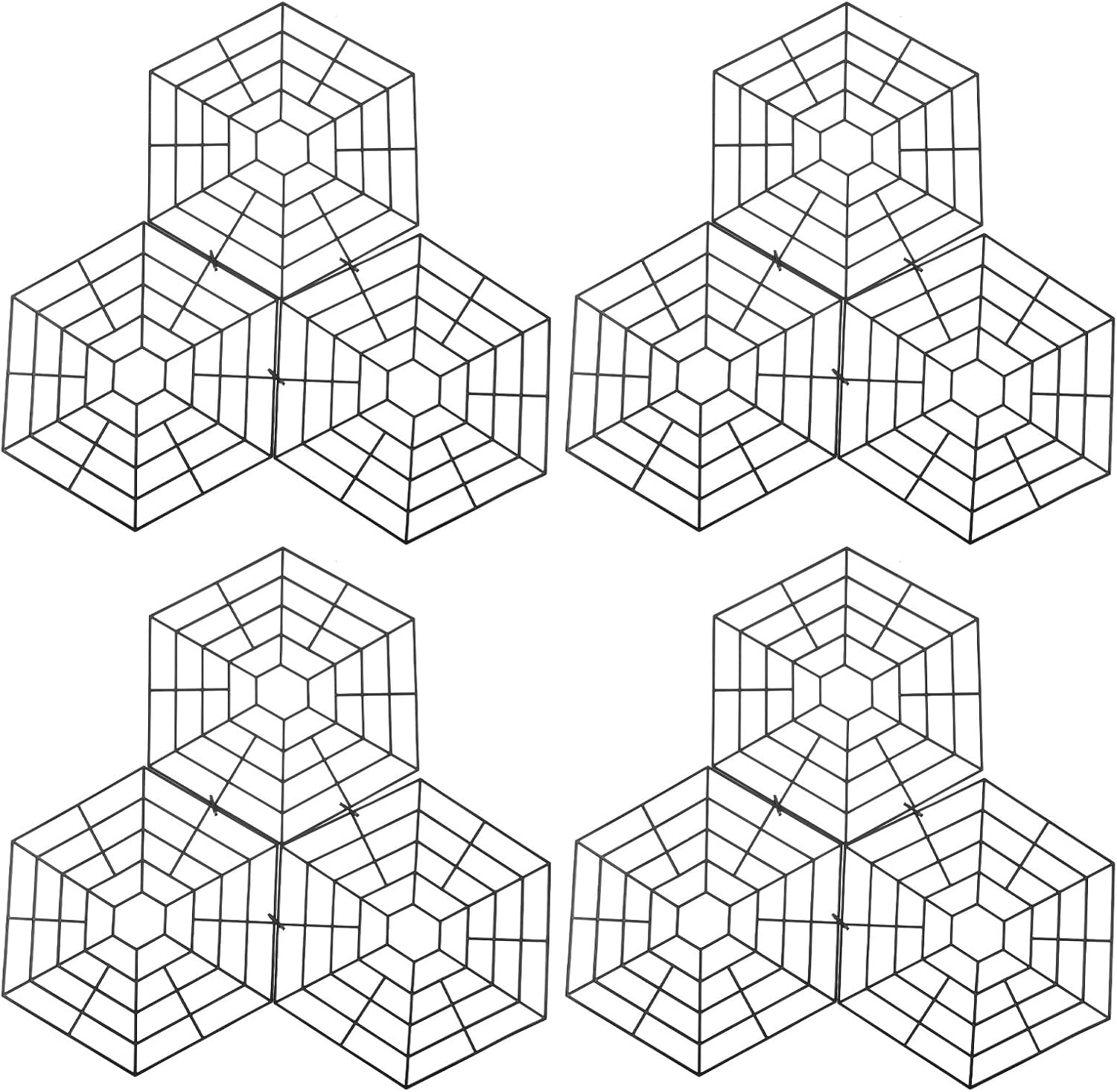 15pcs Hexagonal Fish Pond Netting Floating Pond Guard Outdoor Protective Mesh Cover for Garden Water Fish