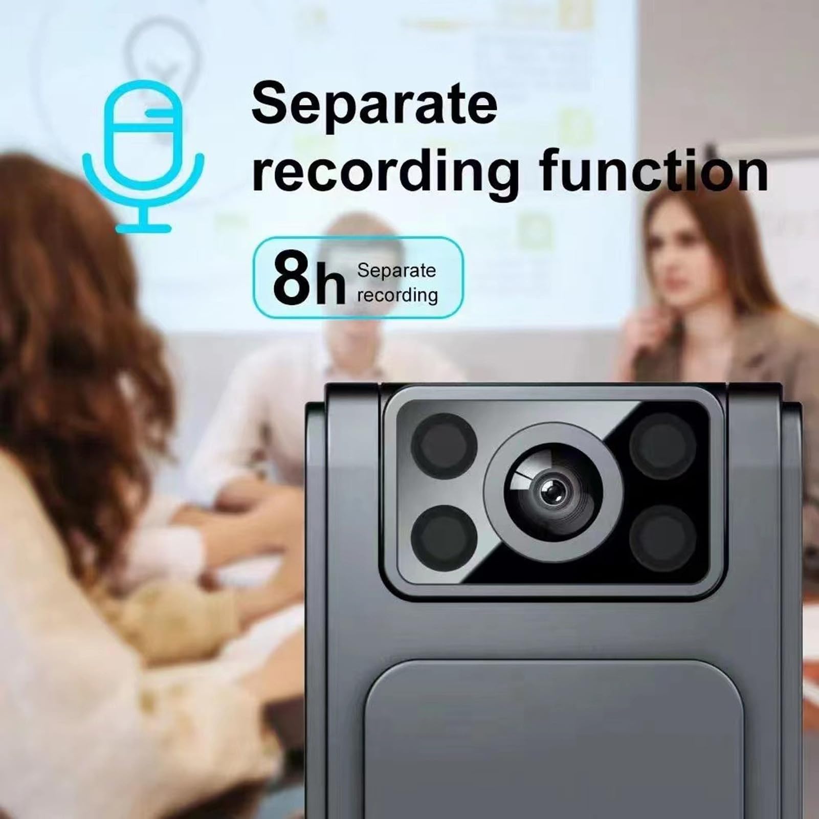 Mini Kamera na Ciało, Rejestrator Wideo WiFi 1080P Noktowizor Przenośna Kamera Wideo do Noszenia, Mały Klips na Szerokokątnej Kieszonkowej Kamerze Wideo, na Spotkania Wykłady