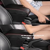 Vista 9 de Para Nissan Juke Consolas Apoyabrazos Caja de Almacenamiento de Doble Capa con 3 Puertos USB