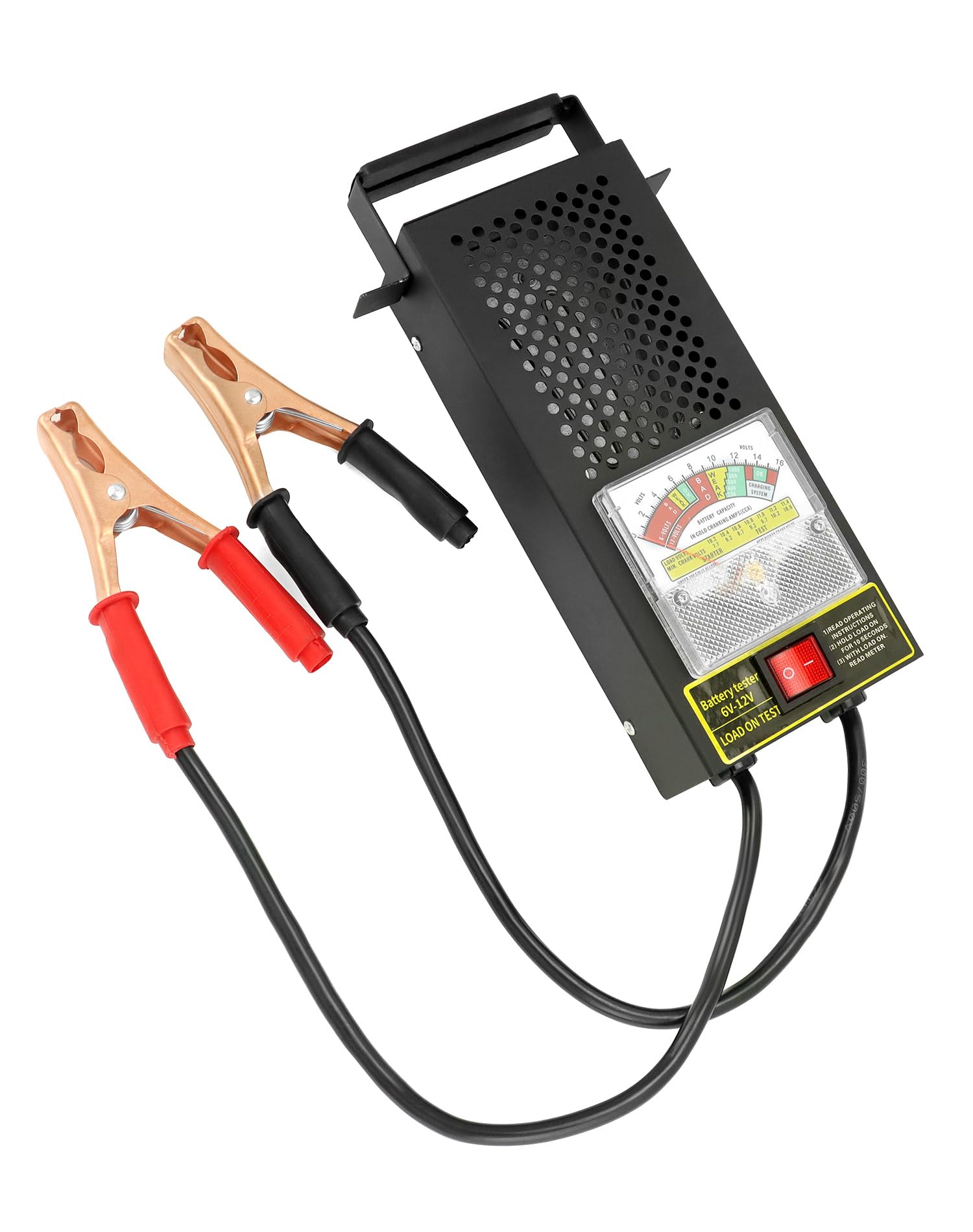 QWORK 12V 100A Battery Load Tester & Voltage Tester 24338 for Cars, Trucks, RVs, Golf Carts - Versatile and Powerful Automotive Diagnostic Tool with Alternator Testing