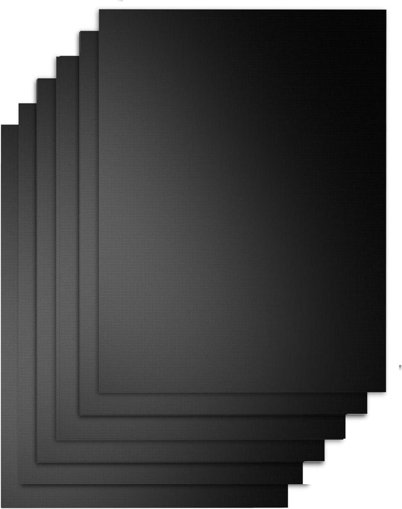 BBQ Grill Mat, Non-Stick Grill Cooking Mat Teflon Reusable Barbecue Baking Mats, Heavy Duty,Easy to Clean - Works on Electric Grill Gas Charcoal BBQ (6X(33X40) cm)