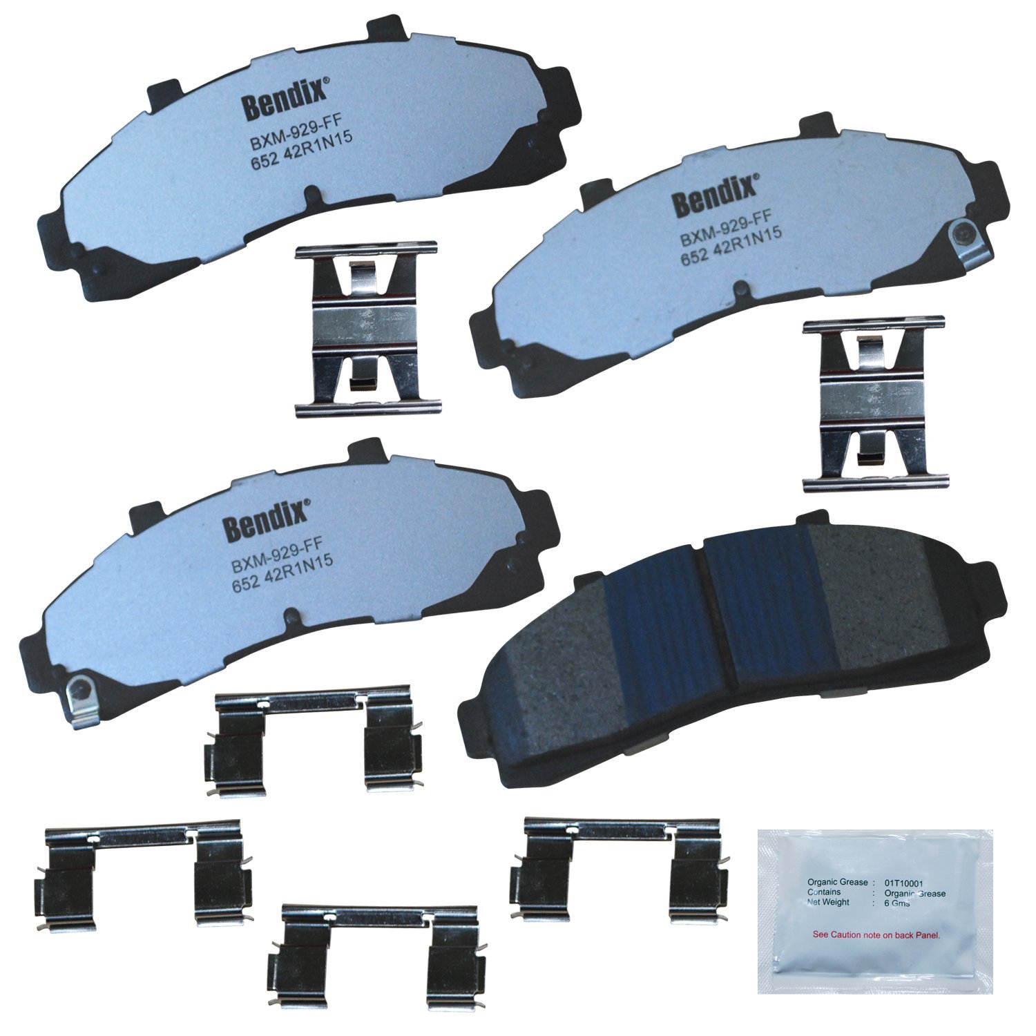 Bendix Fleet Metlok MKD652FM Semi-Metallic Front Brake Pads for Select Models Ford Explorer, F-100 Ranger, Mazda B2300, B2500, B3000, B4000, Mercury Mountaineer