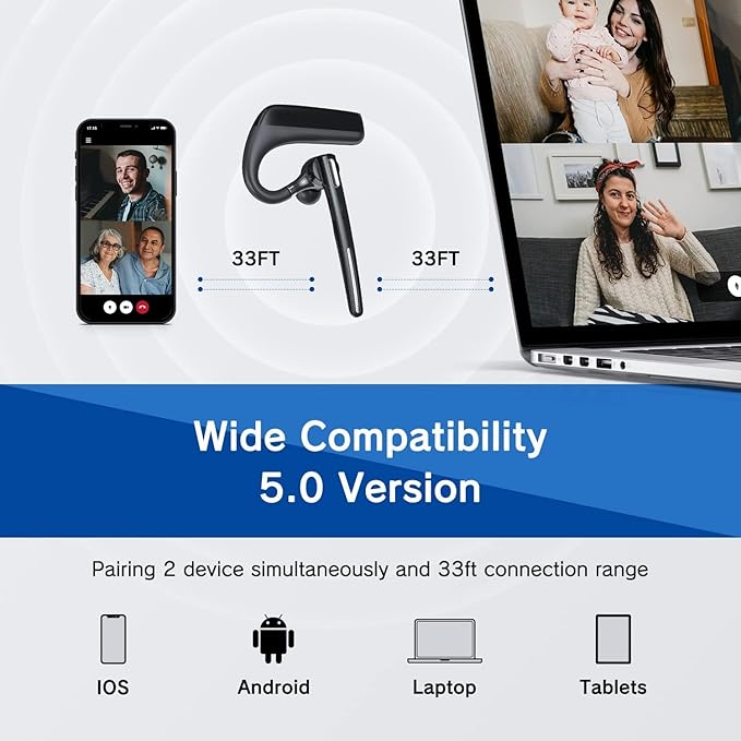Auriculares Bluetooth Kelazola G6 In Ear con Micrófono miniatura 5