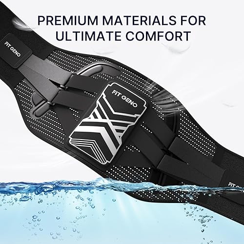 Miniatura 4 de Soporte de espalda para aliviar el dolor de espalda baja soporte ajustable con almohadilla lumbar ergonómica para hernia de disco ciática y tensión