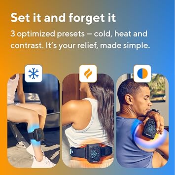 TheraGun Therabody RecoveryTherm Cube Instant Heat, Cold and Contrast Therapy + Therabody Wave Series Wave Duo - Ergonomically Contoured Foam Roller Bundle