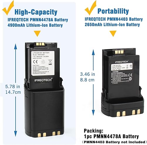 Miniatura 6 de Batería PMNN4403 para Motorola APX7000 APX6000 APX8000 SRX2200N Radio Batería NNTN8930 Pmnn4486a NNTN7038A NNTN7038B 2650mAh