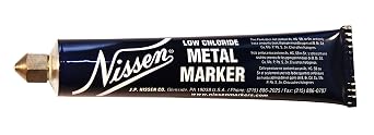 Nissen LCYEM Low Chloride Metal Marker, 1/8" Tip, Yellow