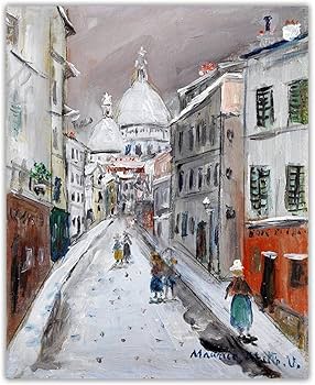 Amazon｜複製モーリス・ユトリロ「サクレクール寺院」キャンバス