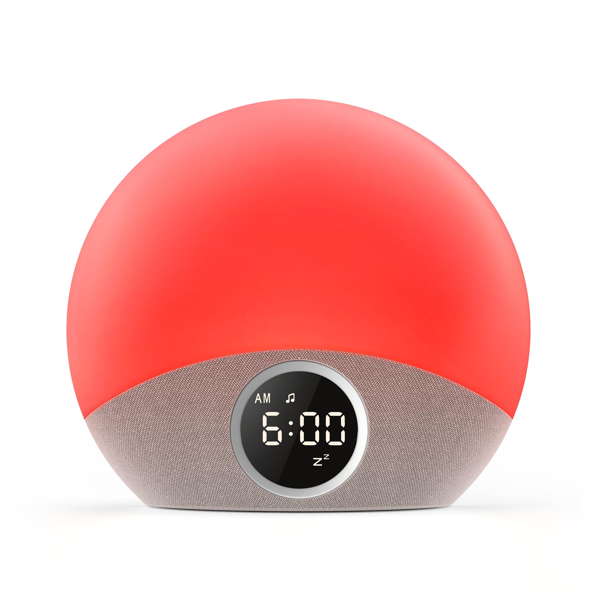 Dreamegg Despertador Luz Amanecer, Máquina de Ruido Blanco con 30 Sonidos, Reloj con 5 Sonidos de Alarma y Luz Nocturna de 8 Colores, Despertador Luz para Adultos y Niños