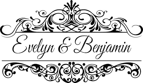 Calcomanías de monograma para el Suelo de la Boda en muchos colores, decoraciones para la recepción de la boda, decoración personalizada para la