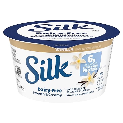 Miniatura 4 de Silk Alternativa de yogur sin lácteos con leche de soja vainilla sin gluten vegano proyecto verificado sin OMG 53 onzas