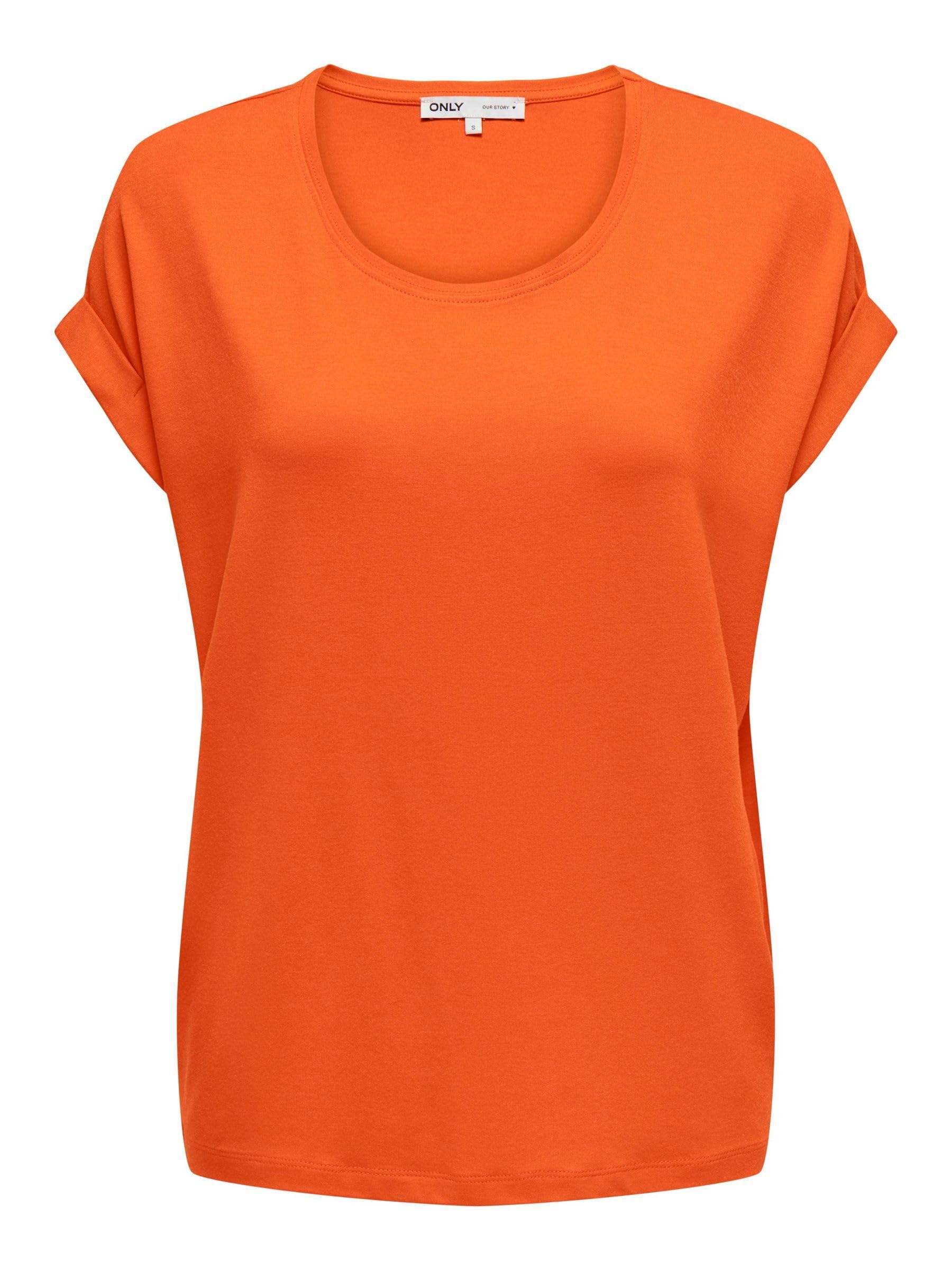 ONLY Tops für Damen Basic Kurzarm Rundhals
