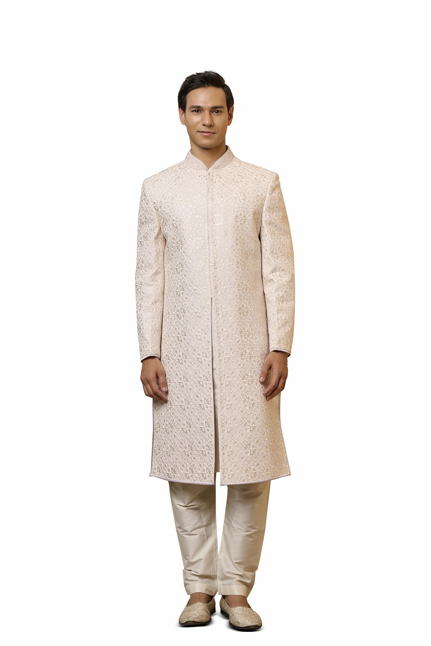 tasva Lilac Embroidered Sherwani Set-picture-55