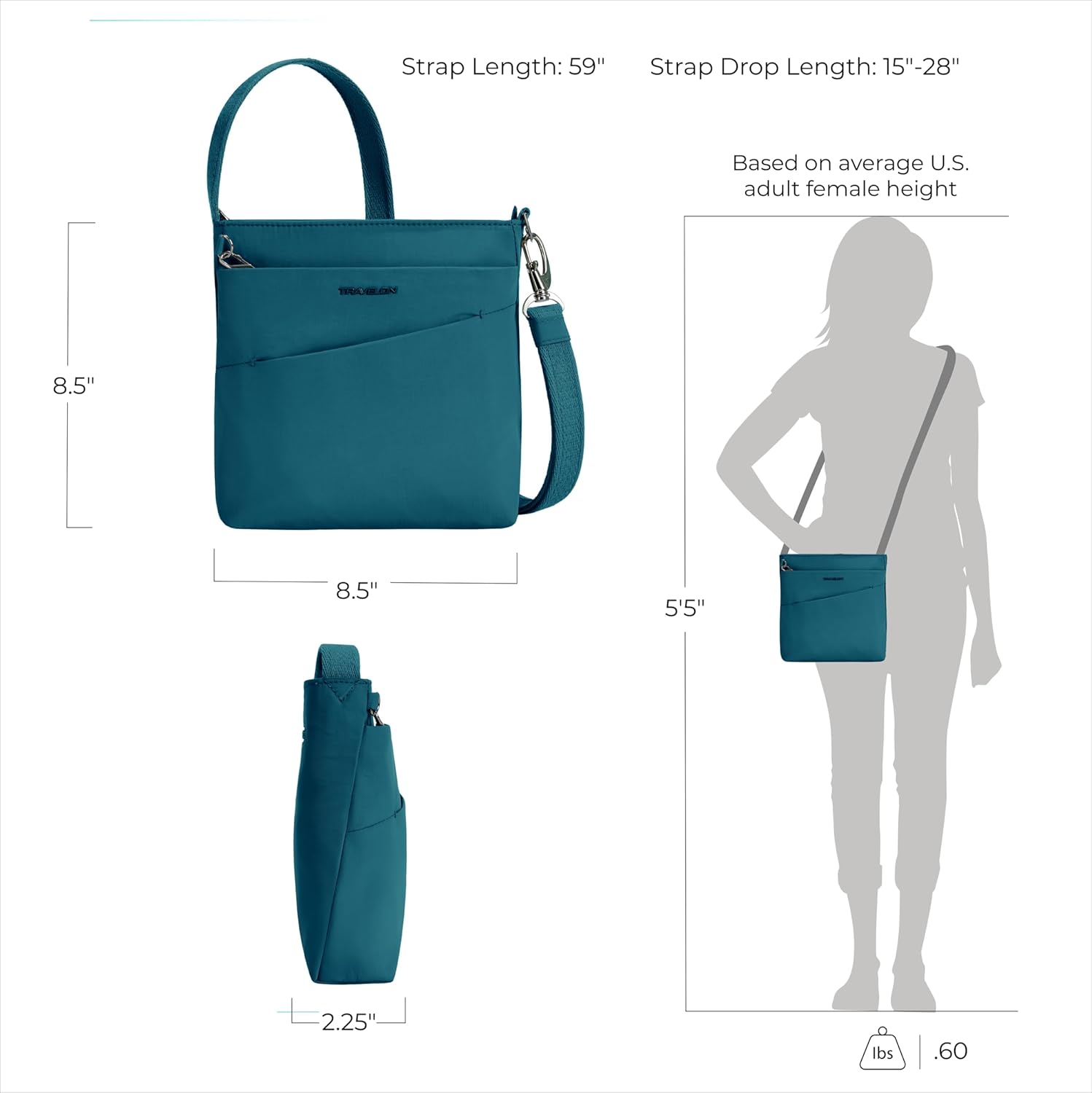 Travelon Anti-Theft Roam Small Crossbody - Image 4