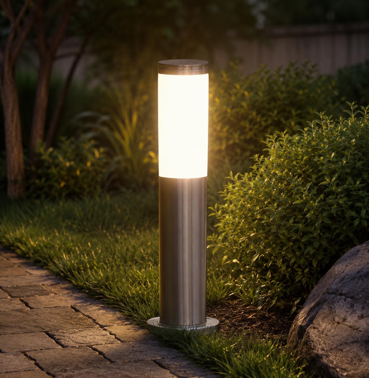 Waterproof IP65 LED Bollard Light | Outdoor Garden Pathway Pole Lamp | Stainless Steel Landscape Light for Driveway, Courtyard, Lawn & Villa-image-19