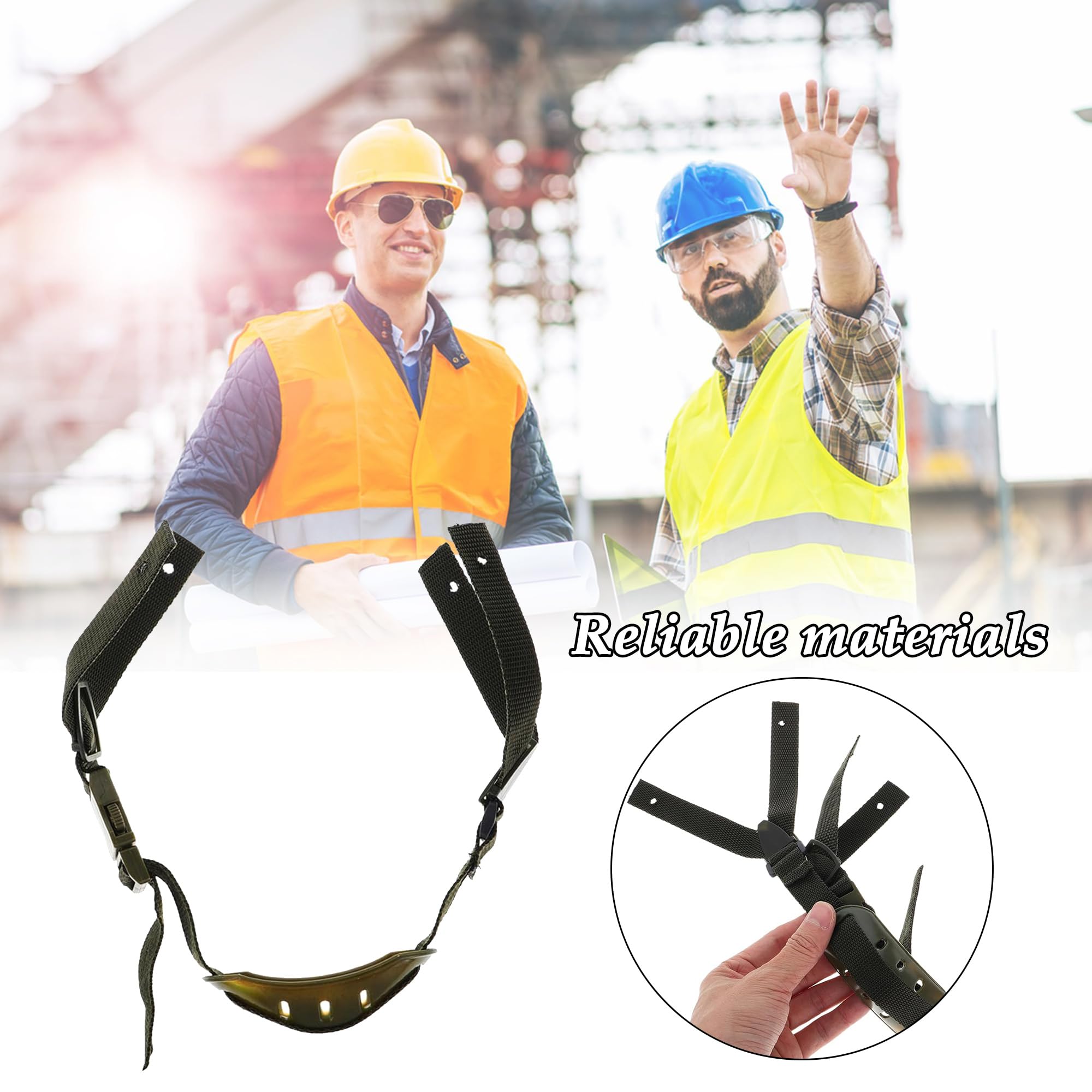 CHENNAN 2 pezzi Cinturino Sottogola Universale Per Elmetto, Sottogola per Elmetto Rimovibile, Sostituzione Casco Cinturino Fissaggio, Sottogola Universale per elmetto con Cinturino Elastico (verde)