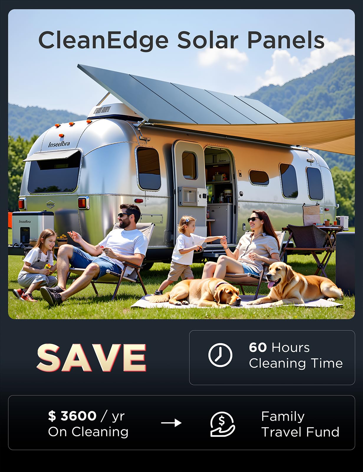 Star Pannello solare da 200 Watt, 2 pannelli solari da 100 W 12/24 V con design senza cornice e senza manutenzione, 25% monocristallino ad alta efficienza, alimentazione affidabile per camper, marine