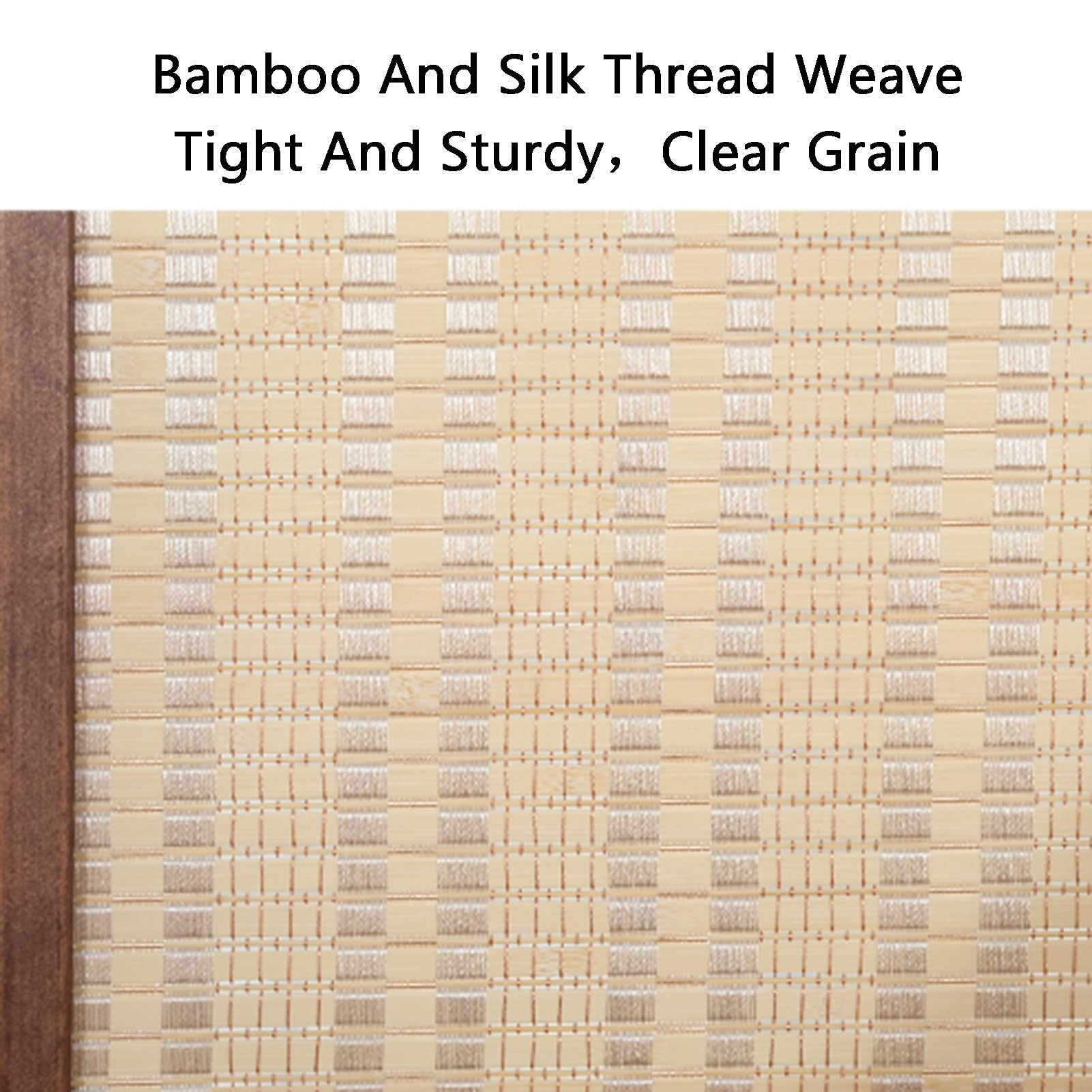 Biombo Plegable Corto De 7 Paneles Bambú, Biombo Madera con Ruedas, For Escuela, Hogar, Guardería, Oficina(80x40cm)