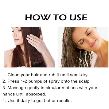 2Pc Rice Water Hair Growth Helper Spray for Thinning Hair, Unscented Oil for All Hair Types, Fast Absorption Hair Thickening Natural Spray(50ml)