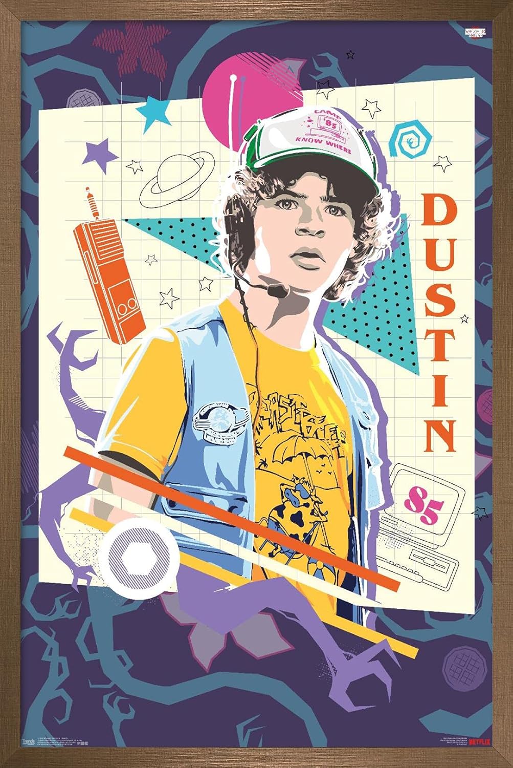 Trends International Netflix Stranger Things: Season 3 - Dustin Wall Poster, 22.375" x 34", Premium Unframed Version