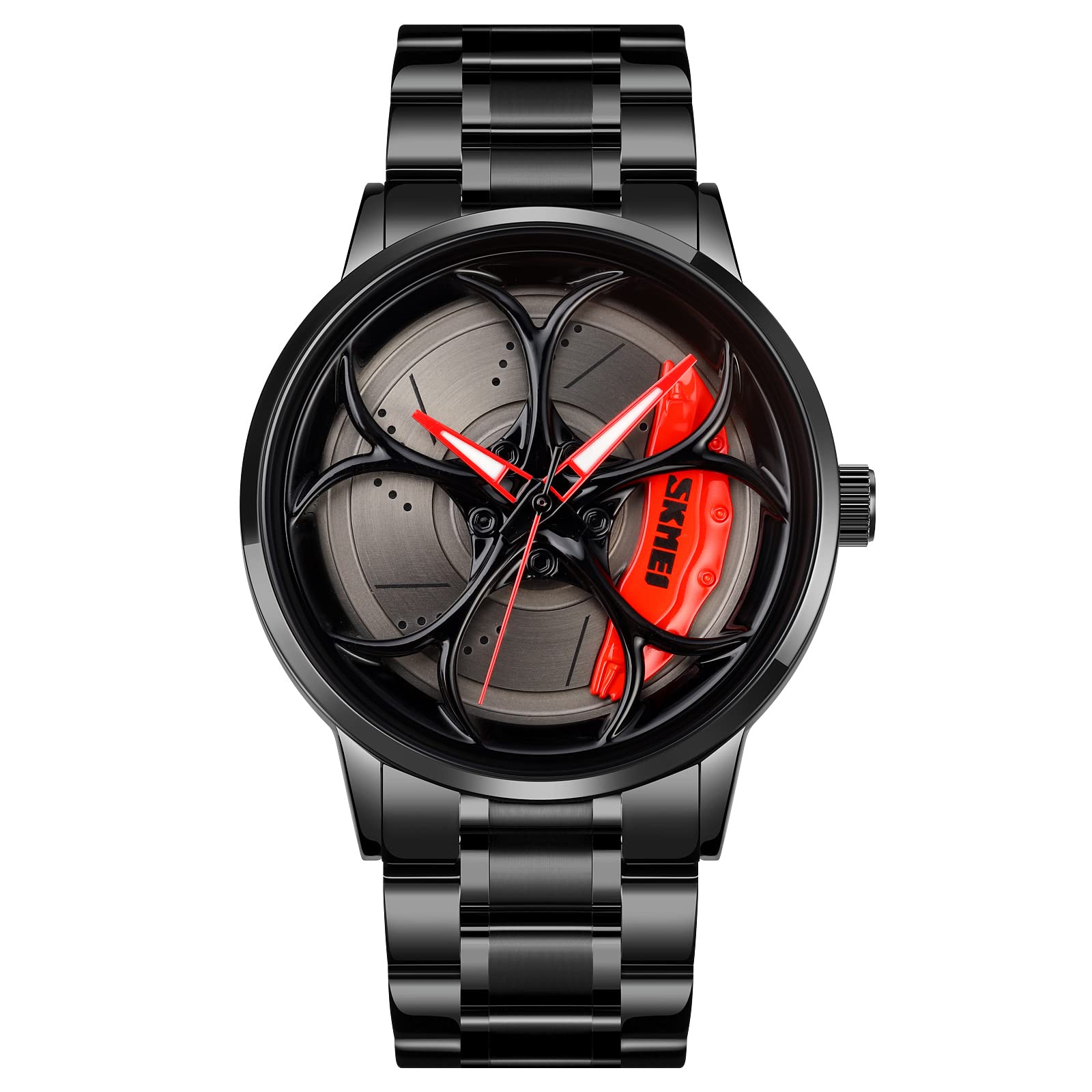 SKMEI Mens Wheel Watch | Unique Double Snap Closure | Stylish Wheel Watches for Men | Great Gift for Fans and Collectors - Model 1990 (B0CCFWD2S9) Amazon Price History, Amazon Price Tracker