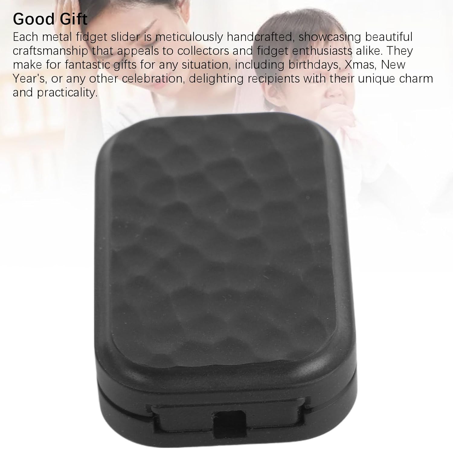 DAN&DRE Metal Fidget Toy, Handmade Pusher Made of Stainless Steel, Calm Down and Keep Hands Occupied, Ideal for Home, Office, Travel, Station