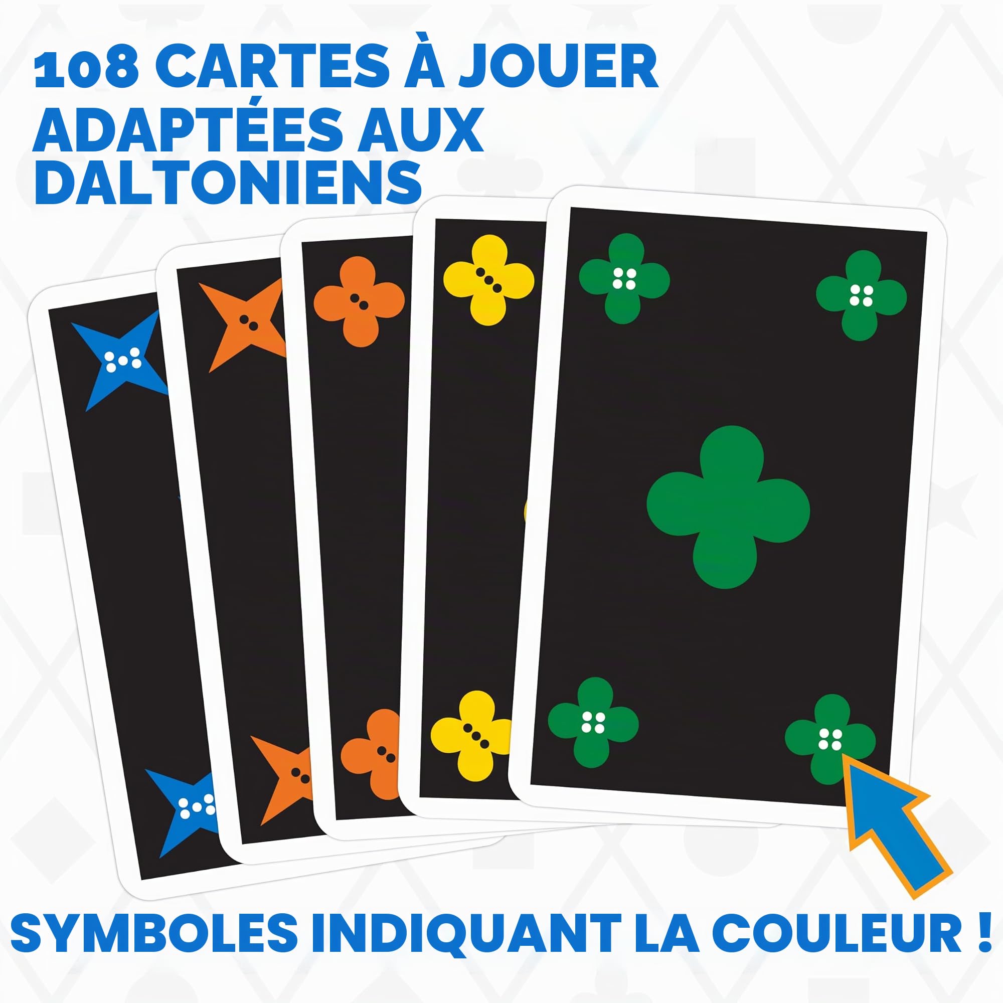 Mindware Qwirkle Rummy (Color-Blind-Friendly) - Jeu de cartes familial - À partir de 8 ans - 2 à 4 joueurs - Temps de jeu de 20 minutes