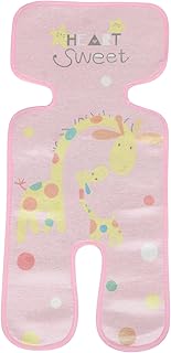 Totority Stroller Stroller Trolley Ice Silk Mat Infant to Toddler Stroller Mattress Cooler Kids Ice Packs Baby Carseat Cooler Stroller Cool Seat Liner Back: Polyester Fiber Pink Breathable