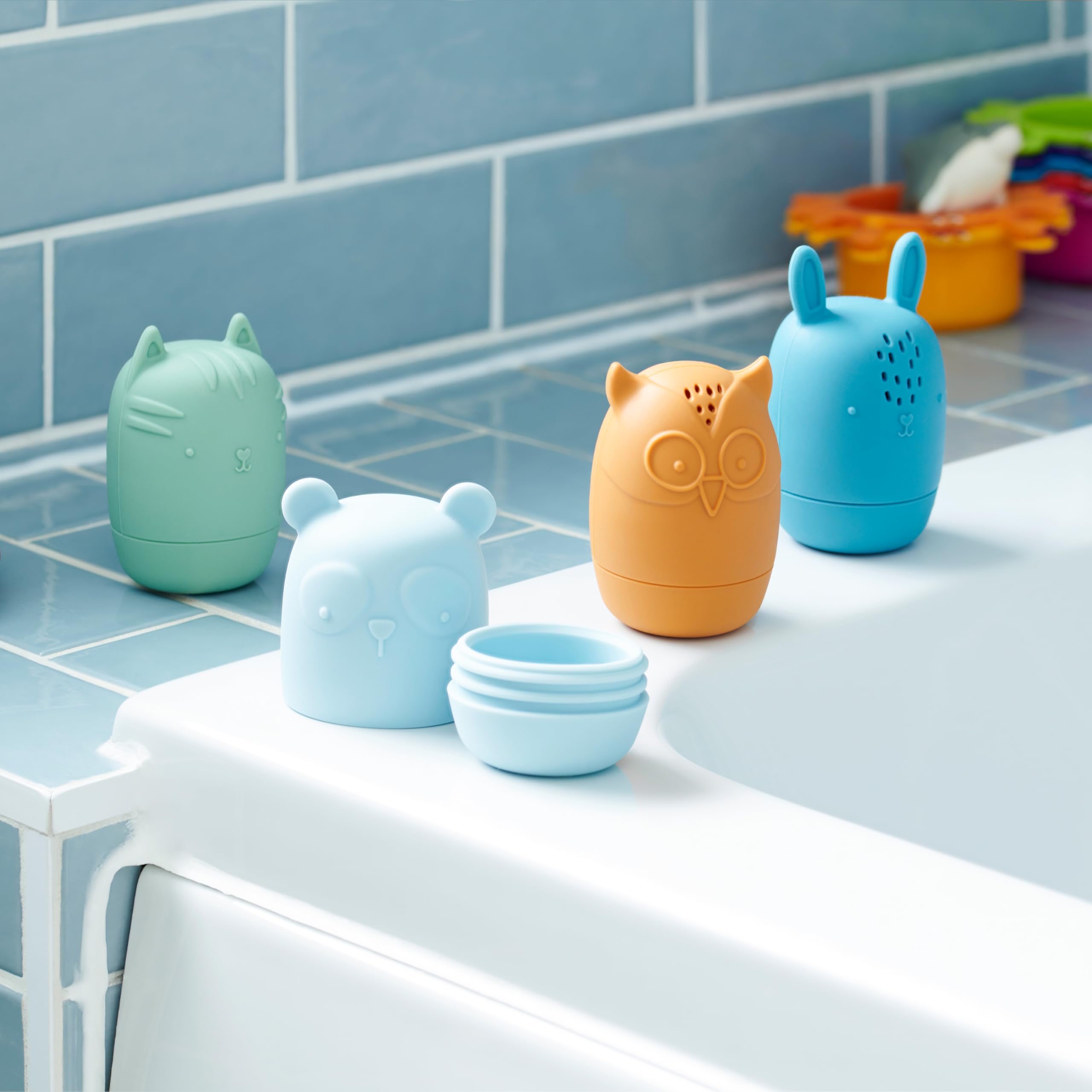 Tickit Silisoft Animal Squirters | 4 Animals | Soft Dominican Republic - View #6