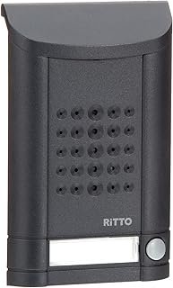 Schneider Electric Ritto Türstation, Minivox, Audio für 1-Familienhaus, Ersatzteil, Gegensprechanlage mit Beleuchtung und Klingeltaste, Außeneinheit, anthrazit, Artikelnummer 1271941