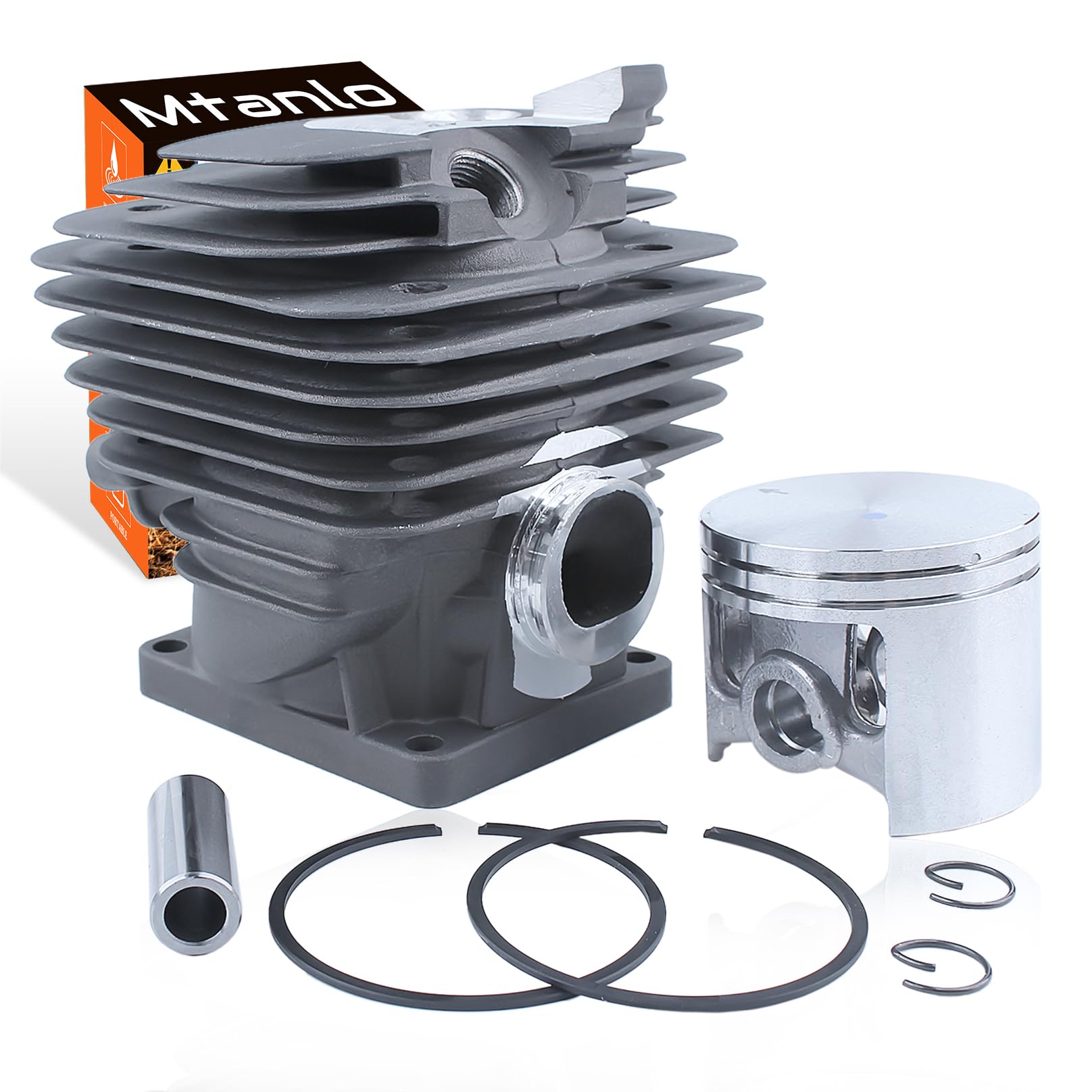 Haishine 52mm Nikasil Cylinder Piston Kit With Pin & Rings For Stihl MS461 Chainsaw (2-Stroke)