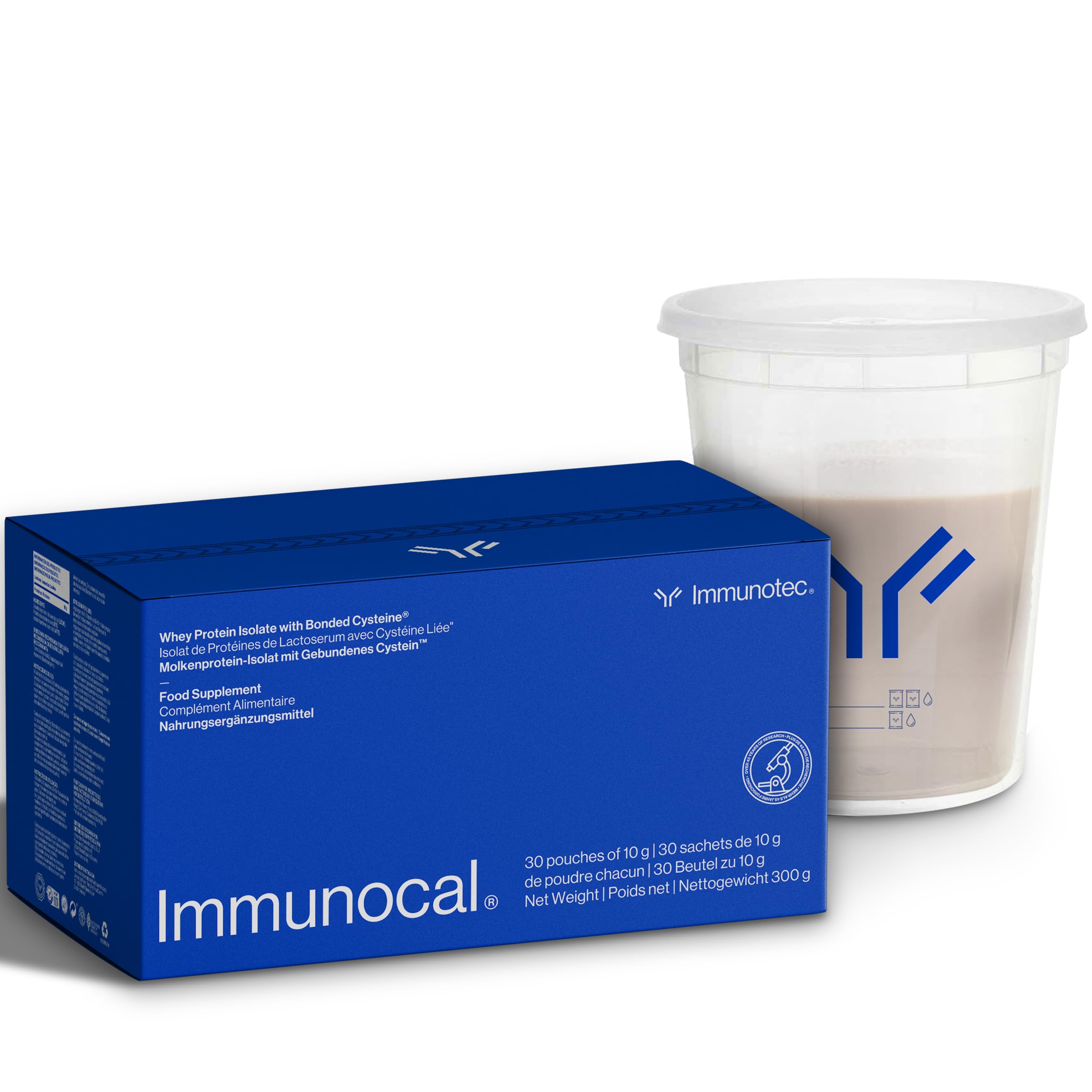 Immunocal® Glutathione Precursor – Whey Protein Isolate, Immune Support, Master Antioxidant, Detox Cleanse + Brain Health | Fat-Free, Sugar-Free, Lactose-Intolerant Friendly | 30 Servings