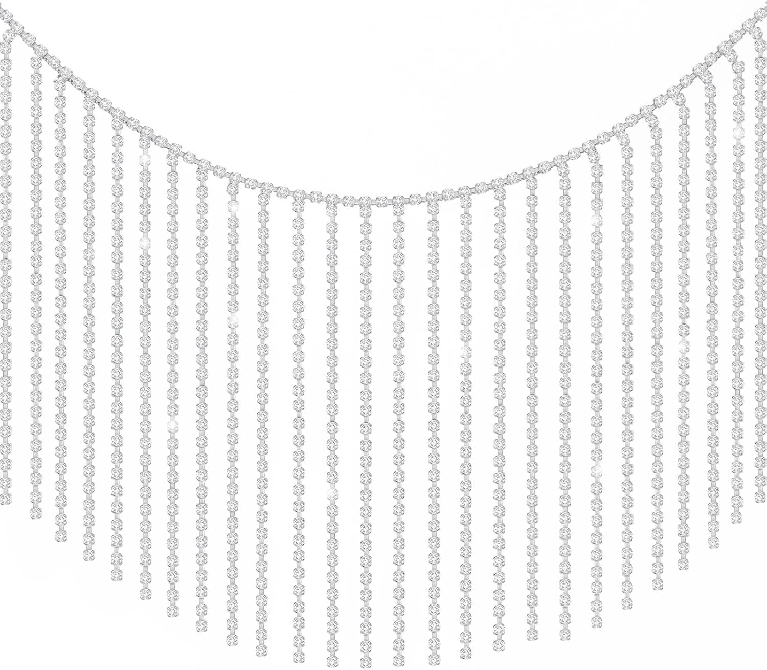 Rhinestone Fringe Rhinestone Trim Rhinestone Tassel Trim Rhinestone Chain Belt