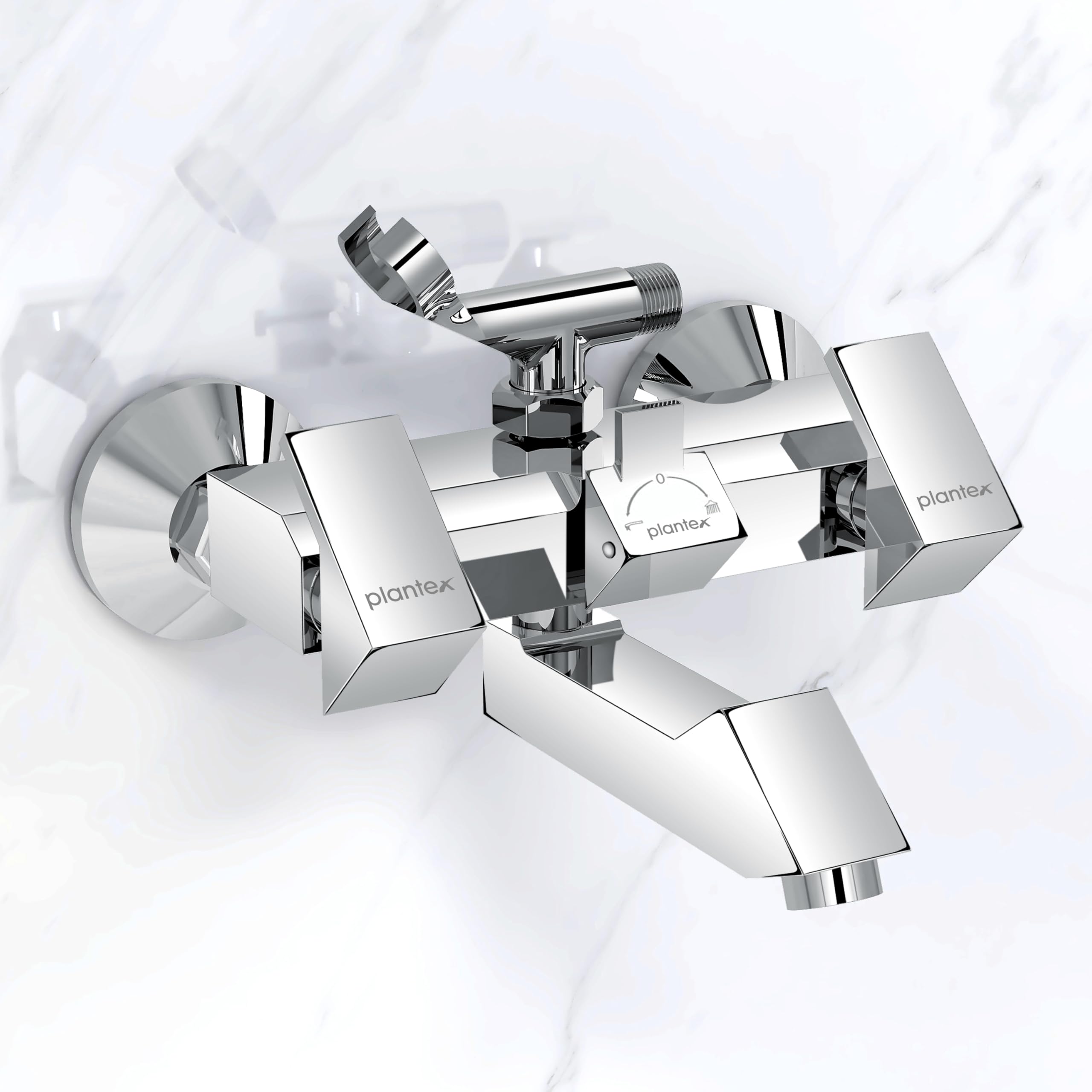 Plantex Pure Brass Telephonic Wall Mixer with Crutch for Arranging Hot & Cold Water in the Bathroom/Bathroom Mixer Tap with Brass Wall Flange & Teflon Tape-(PRI-317-Chrome) (B092MBCGFY) Amazon Price History, Amazon Price Tracker